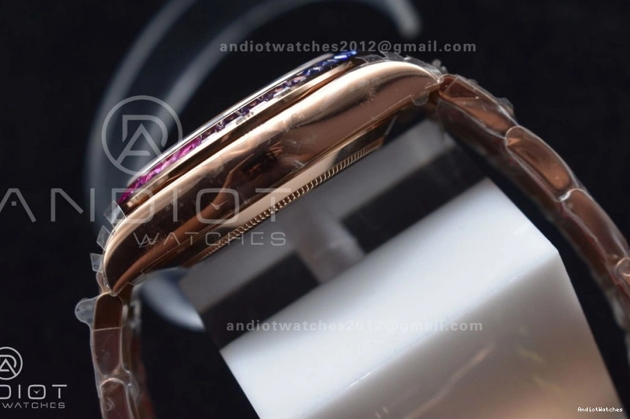 428 Best Crystal RG A Daytona Edition TWF on Black YG Bracelet Rainbow 116595RBOW Classic Dial 0419